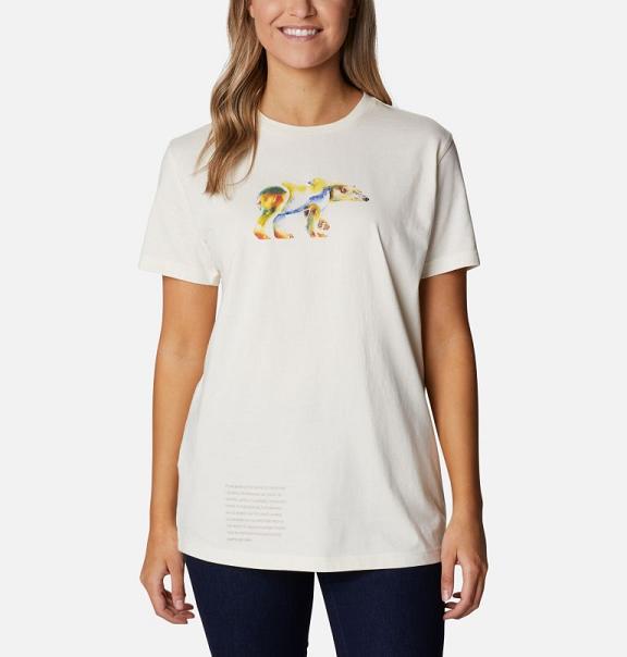 Columbia Slack Water T-Shirt White For Women's NZ90528 New Zealand